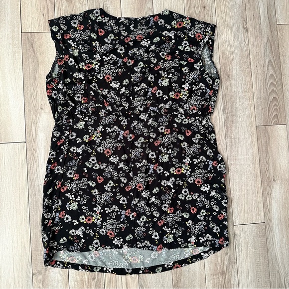 Old Navy Black Floral Sleeveless Dress - Picture 4 of 5
